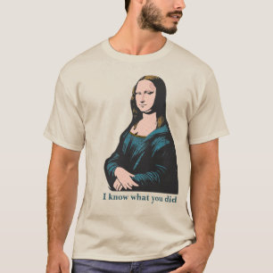 T-shirt Mona Lisa Warhol Style Smug humoristique bande des