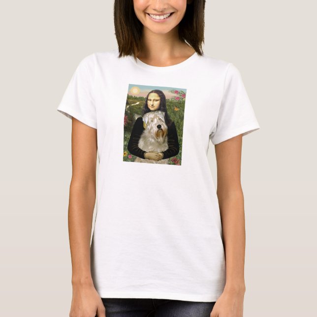 T-shirt Mona Lisa - Wheaten Terrier 1 (Devant)