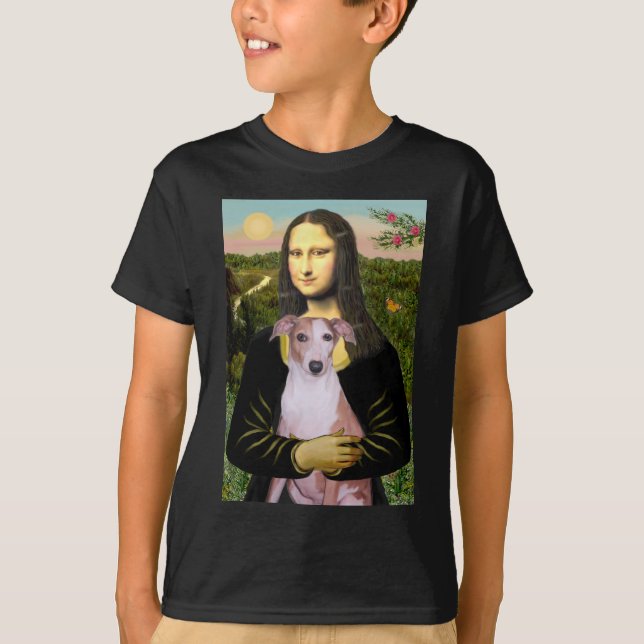 T-shirt Mona Lisa - Whippet (#7 rouge clair) (Devant)