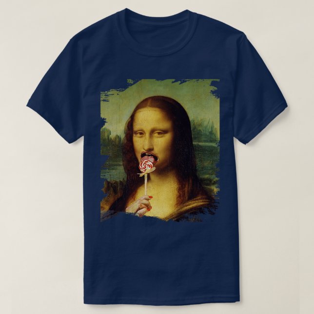 T-shirt Mona Lollipop Lisa (Design devant)