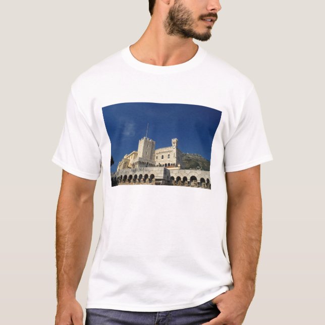 T-shirt Monaco, Côte d'Azur, Palais du Prince. (Devant)