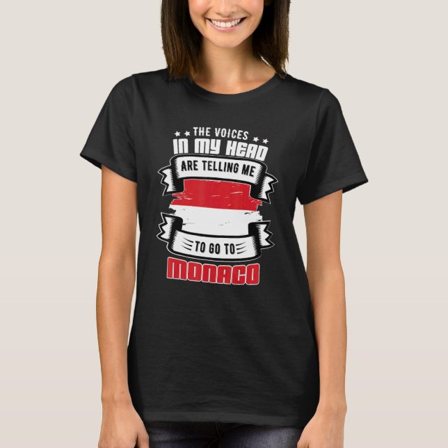 T-shirt Monaco Dans Ma Tête (Devant)