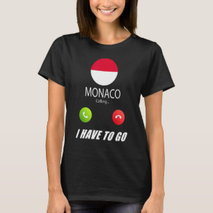 T-shirt Monaco Drapeau Souvenir Monaco Appelle