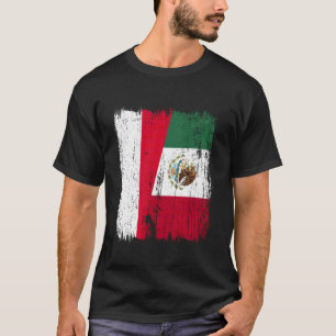 T-shirt Monaco Mexique Drapeau Demi Monaco Mexicain Patrim