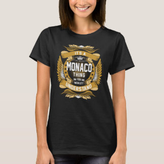 T-shirt MONACO Nom, nom de famille MONACO crête