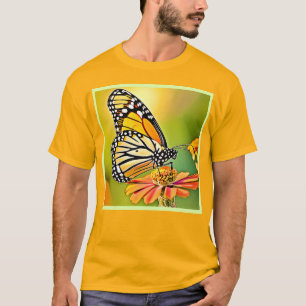 T-shirt Monarch Butterfly Sip Design