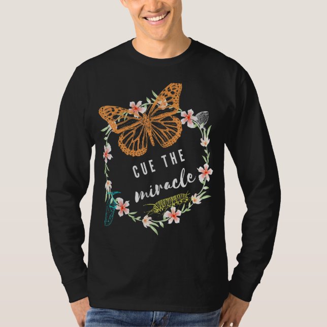 T-shirt Monarque Butterfly cycle de vie Jolie conception (Devant)