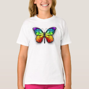 T-shirt Monarque papillon arc-en-ciel