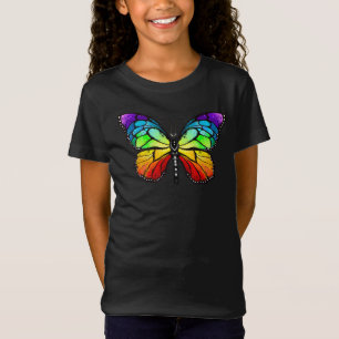 T-Shirt Monarque papillon arc-en-ciel