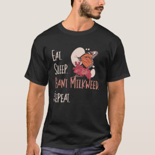 T-shirt Monarque Papillon Mange Plante de sommeil Lait Ent