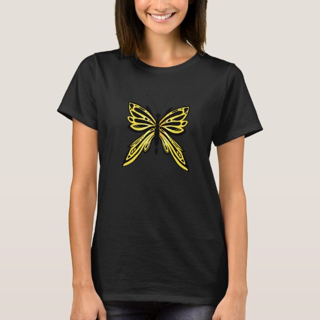 T-shirt Monarque papillon mignon Monarques Design (Devant)