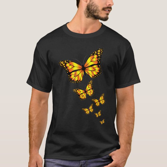 T-shirt Monarques mignons Papillons Milkweed Monarch Butte (Devant)
