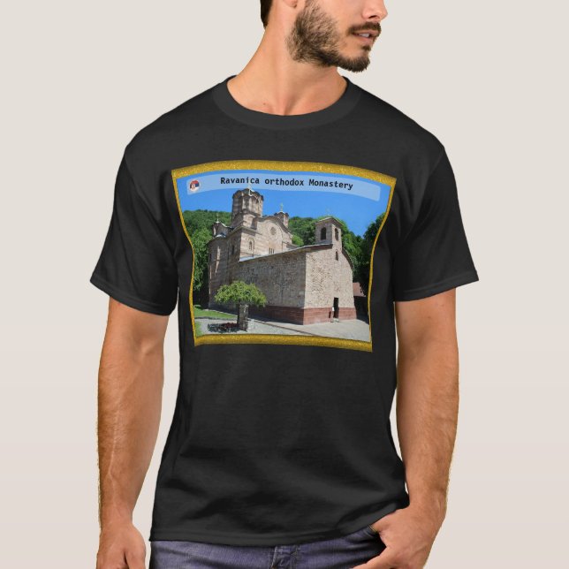 T-shirt MONASTÈRES SERBES - Monastère de Ravanica  (Devant)