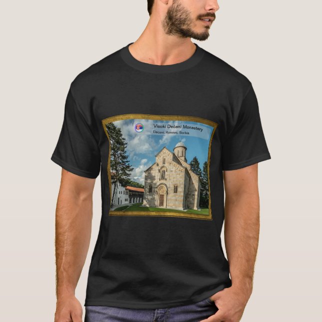 T-shirt MONASTÈRES SERBES - Monastère de Visoki Dečani (Devant)