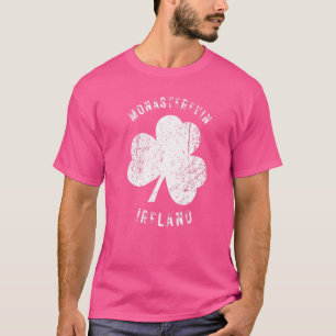 T-shirt Monasterevin Irlande Shamrock Vintage désorganisé 