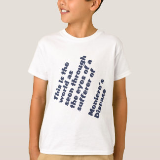T-shirt monde à travers les yeux