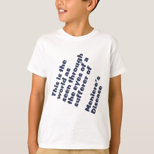 T-shirt monde à travers les yeux (Devant)