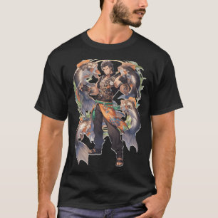 T-shirt Monde Alternatif Plage Anime Homme Avec Poisson