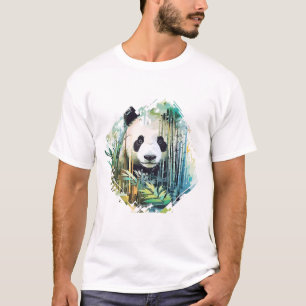 T-shirt Monde animal géant Panda découverte de beauté de l