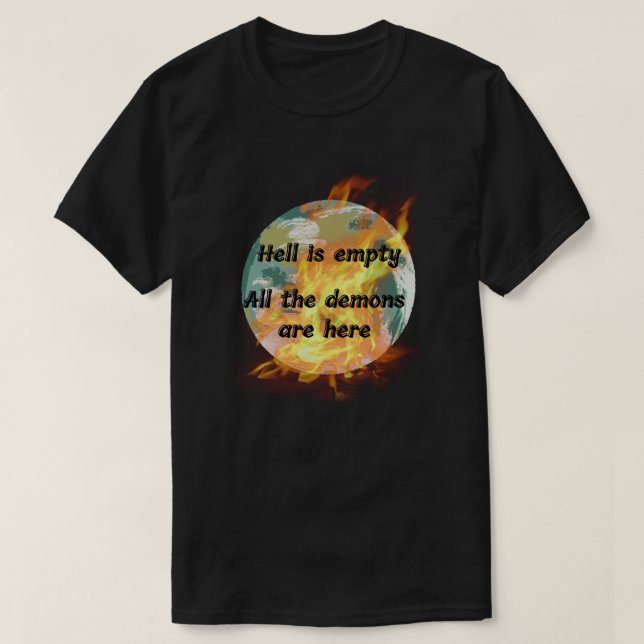 T-shirt Monde brûlant (Design devant)