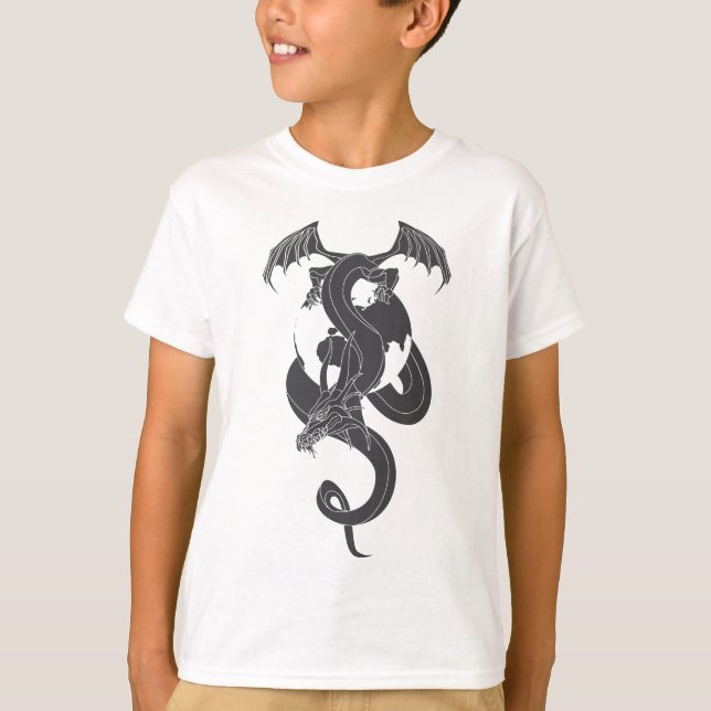 T-shirt Monde de Dragon (Devant)