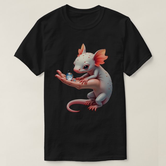 T-shirt Monde de goutte de rosée (Design devant)