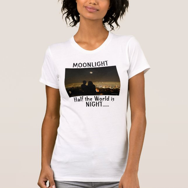 T-shirt Monde de nuit de clair de lune (Devant)