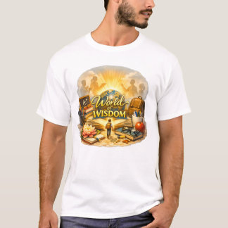 T-shirt Monde de Sagesse : Le Voyage de la Connaissance