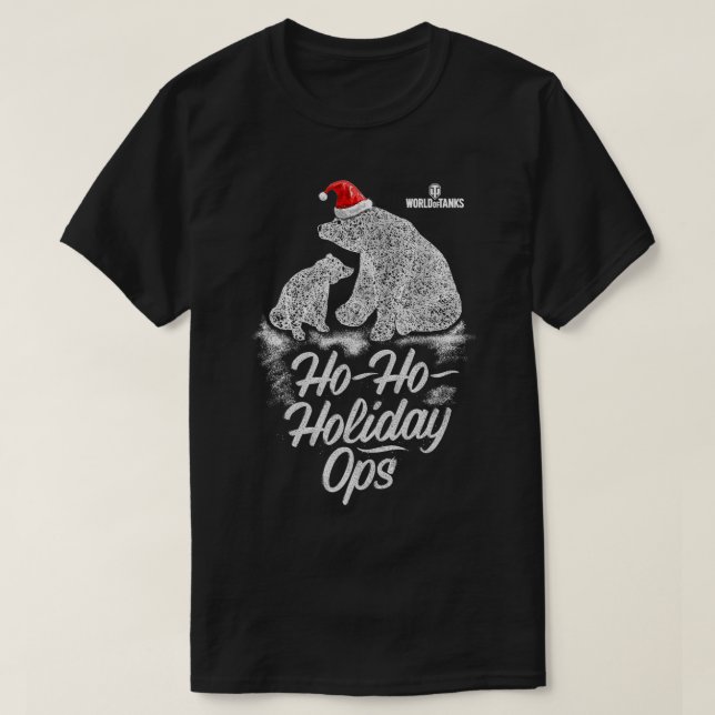 T-shirt Monde des chars Ho Ops de vacances Ours (Design devant)