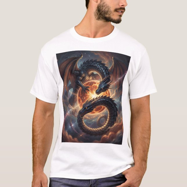 T-shirt Monde des dragons – Le Royaume de feu et de magie´ (Devant)