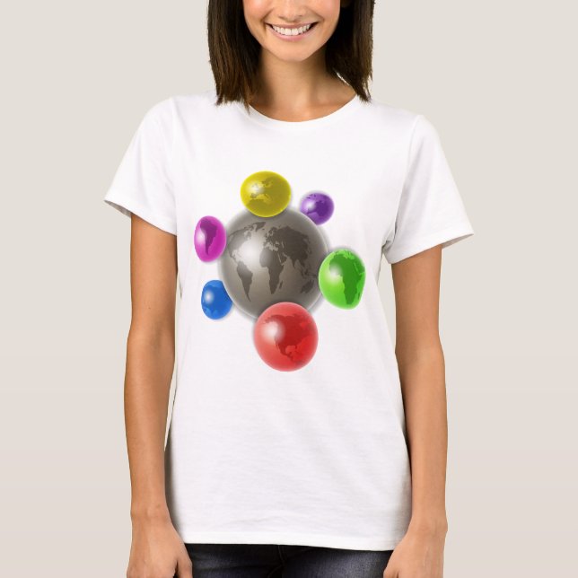 T-shirt Monde des globes (Devant)