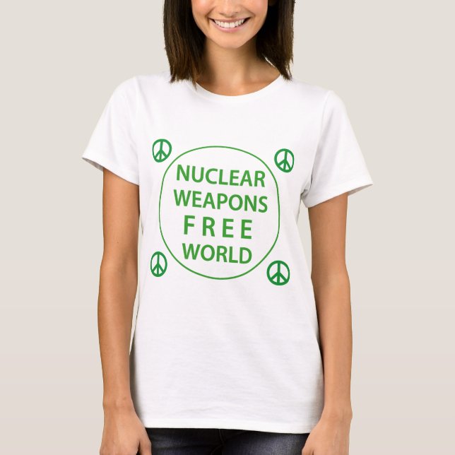 T-shirt monde exempt d'armes nucléaires (Devant)