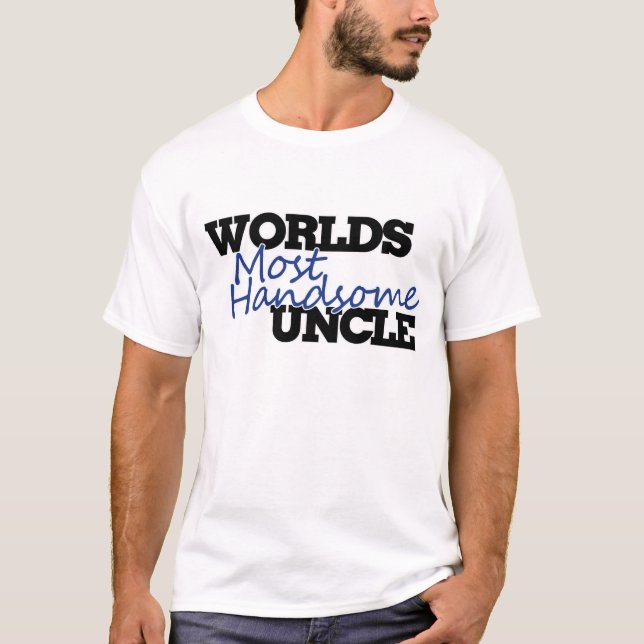 T-shirt Monde le plus beau oncle (Devant)