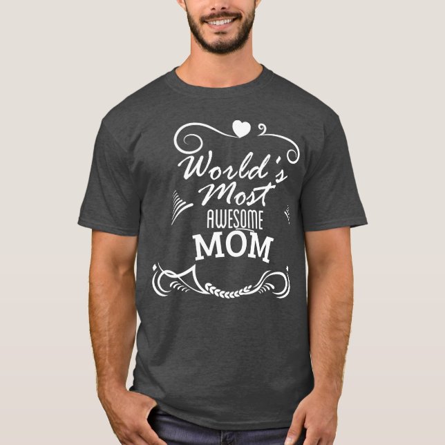 T-shirt Monde le plus génial maman Fête (Devant)