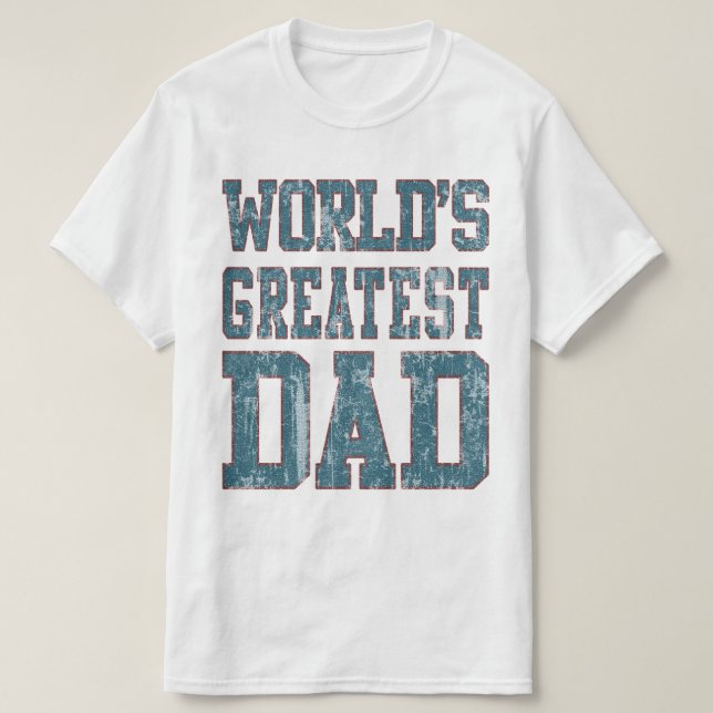 T-shirt Monde le plus grand papa déçu (Design devant)