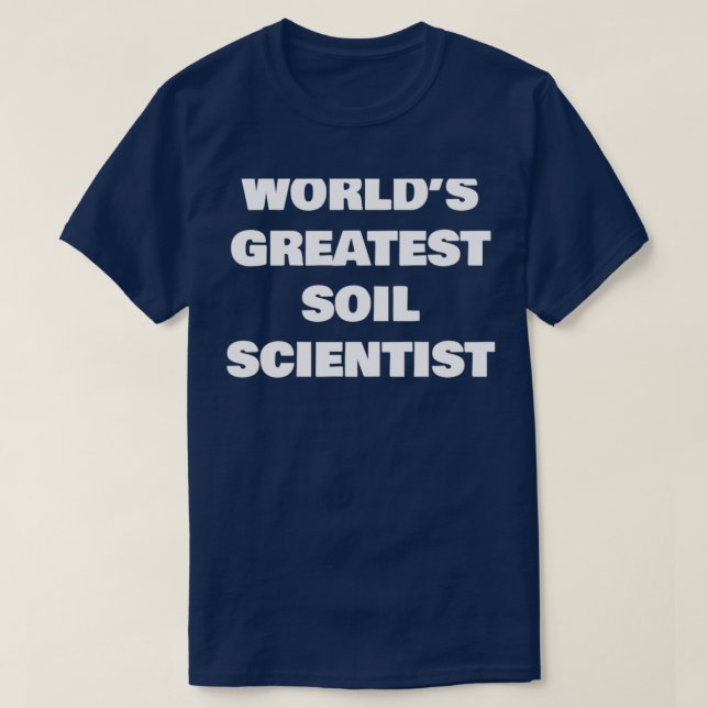 T-SHIRT MONDE LE PLUS GRAND SCIENTIFIQUE DU SOL (Design devant)