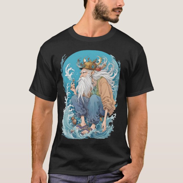 T-shirt monde marin antique (Devant)