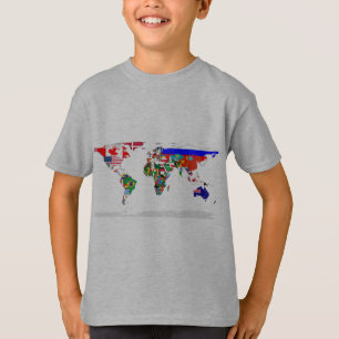 T-shirt monde marqué