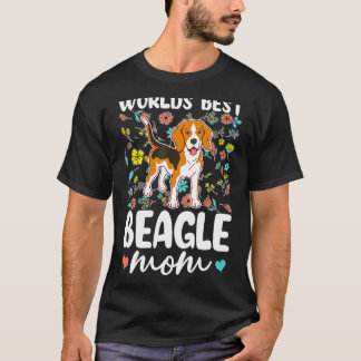 T-shirt Monde meilleur Beagle maman chien