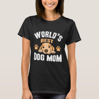 T-shirt Monde Meilleur chien maman