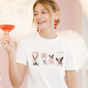 T-shirt Monde Meilleur chien maman   Photo Collage   Paste