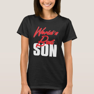 T-shirt Monde meilleur fils frère papa père papa papa papa