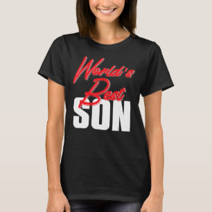 T-shirt Monde meilleur fils frère papa père papa papa papa