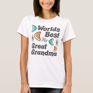 T-shirt Monde meilleur grand grand grand-mère rétro
