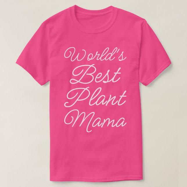 T-shirt Monde meilleur Plante Mama II (Design devant)