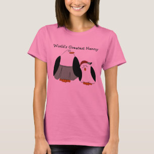 T-shirt Monde mignon de pingouins de bande dessinée plus