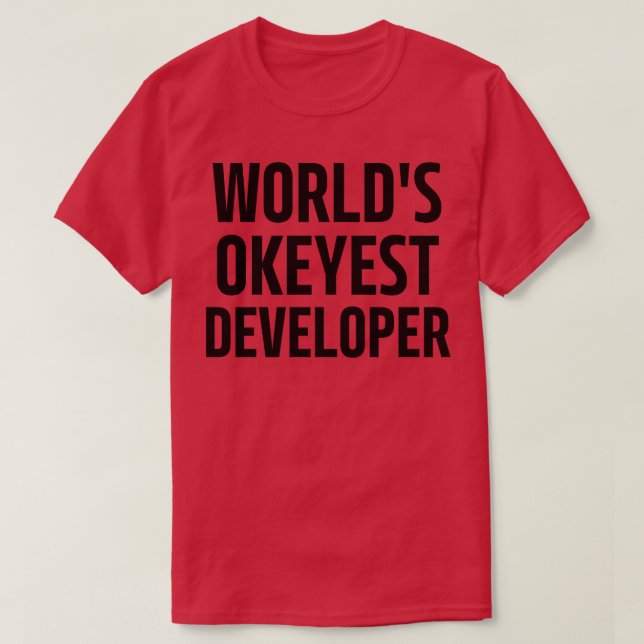 T-shirt monde okeyest développeur (Design devant)