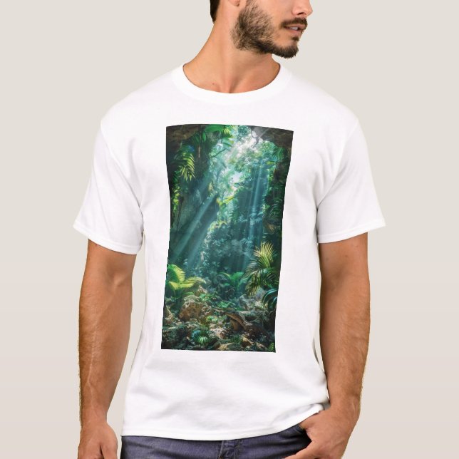 T-shirt Monde perdu - Enterré dans la torrent du temps" T- (Devant)