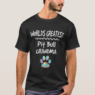 T-shirt Monde plus grand pit Bull grand chien grand chien 