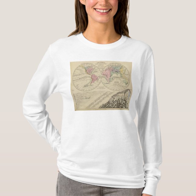 T-shirt Monde, réseaux fluviaux (Devant)